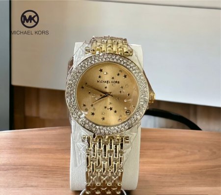 ساعة يد Michael Kors ستاتي  - ذهبي